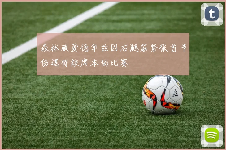 森林狼爱德华兹因右腿筋紧张首节伤退将缺席本场比赛